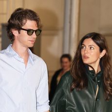 Andrew Garfield and Monica Barbaro in Venice, Italy