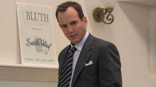 Will Arnett as Gob Bluth on Arrested Development.