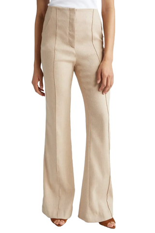 Komi Flare Leg Linen Blend Pants