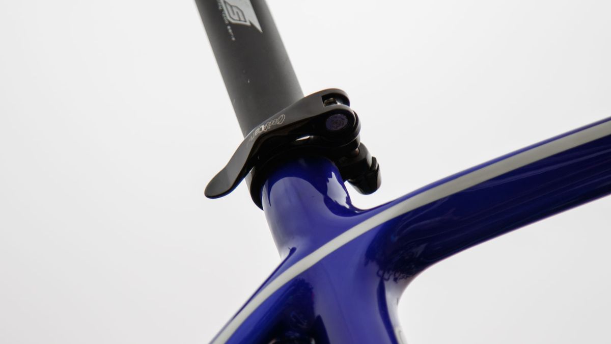 Some bikes have quick release seat post clamps, others need a hex wrench
