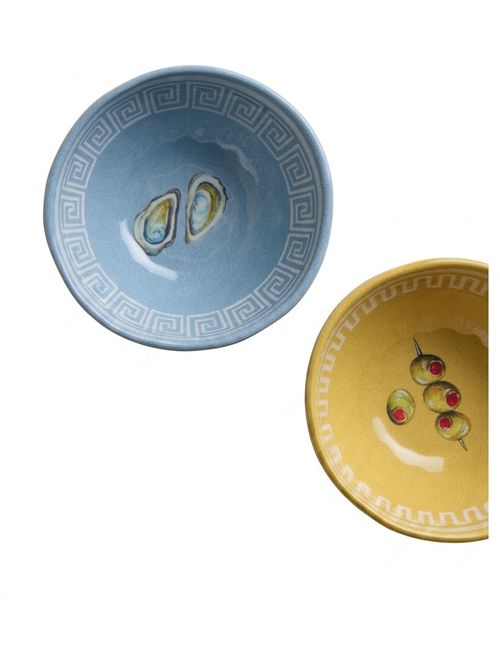 Set of 2 Coastal Picnic Nibble Bowls