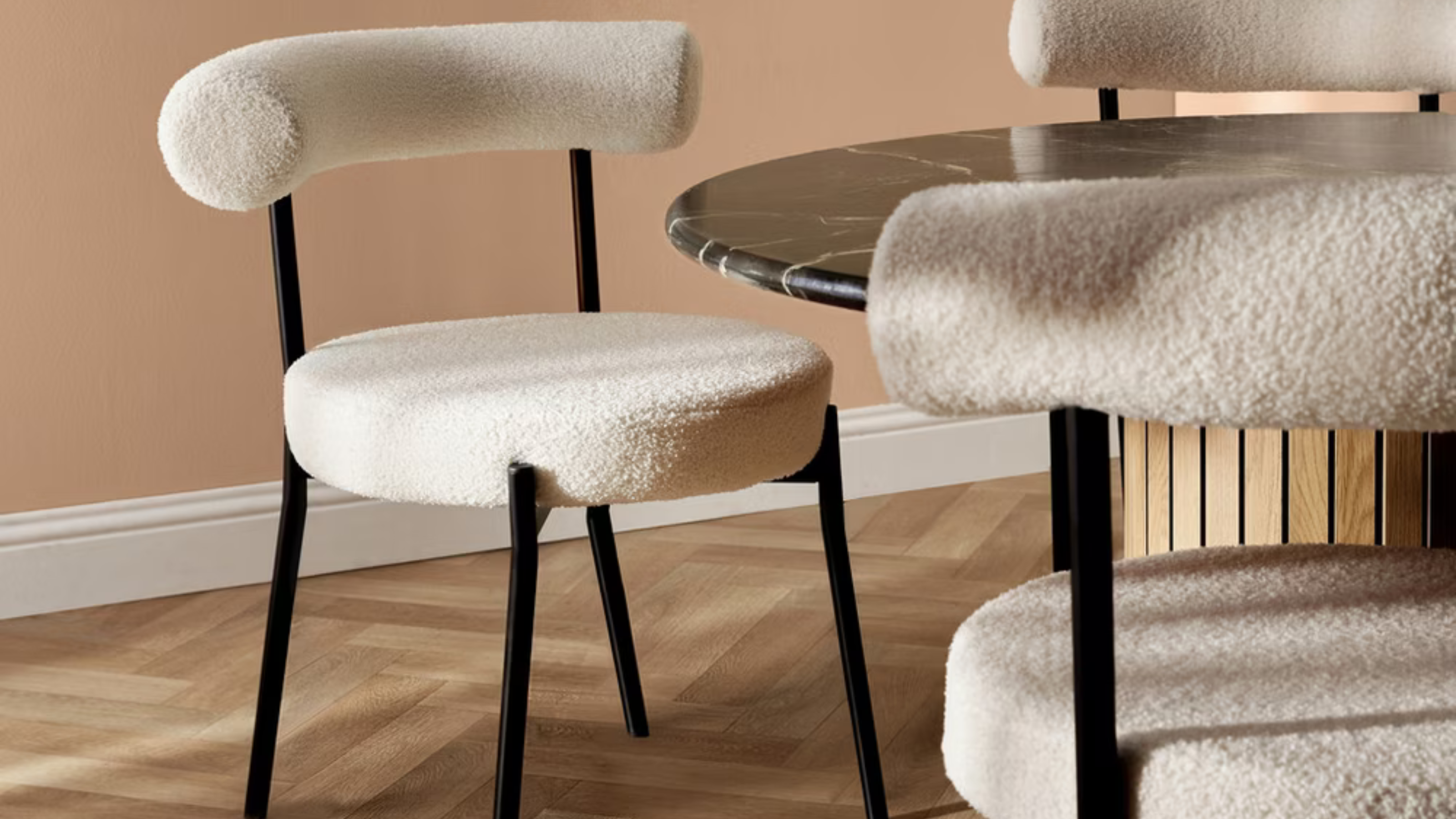 Primark boucle dining chair