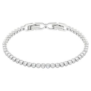 Swarovski Women's Emily Bracelet Brilliant White Crystals With Rhodium Plating From the Swarovski Emily Collection