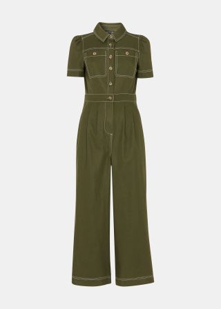 Khaki Della Jumpsuit