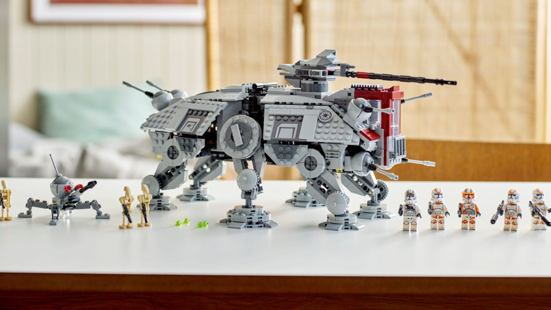 Juego LEGO AT-TE Walker con minifiguras