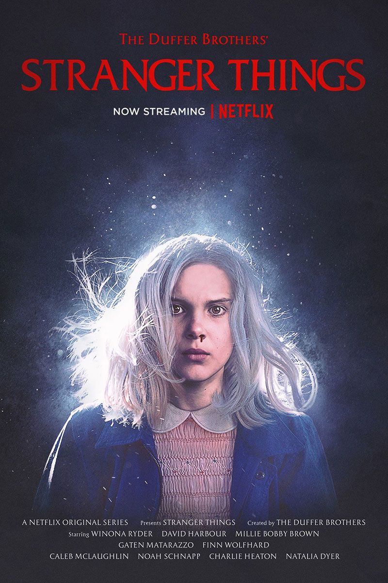 Another Stephen King movie is referenced with Drew Barrymore's Charlie McGee igniting the idea for Millie Bobby Brown's character, Eleven