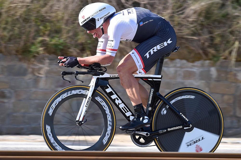 Stijn Devolder (Trek Factory Racing) fifth in the time trial