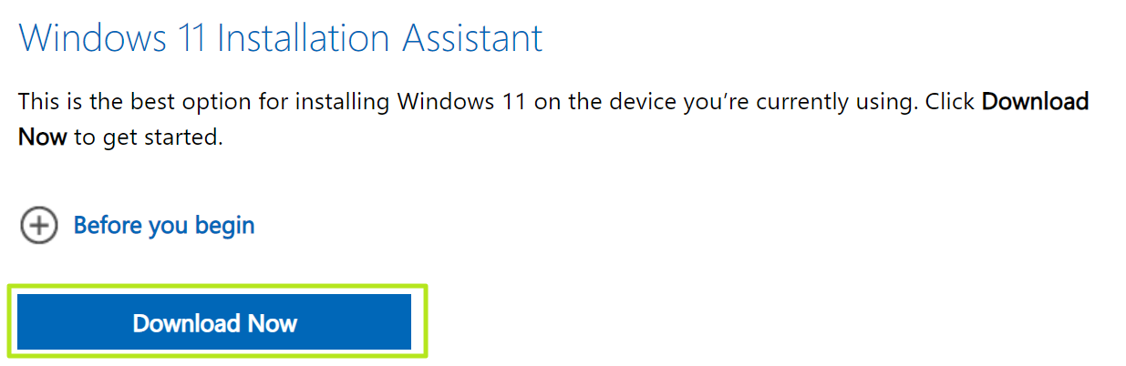 Windows 11 installation assistant. Помощник по установке Windows 11 уже запущен.