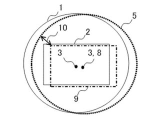 Canon is concerned about the sensor drifting too close to the image circle (image: JPA 2019-087937)