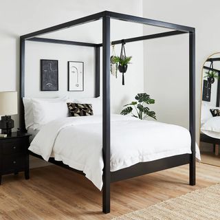 Dunelm Lynton 4 Poster Canopy Bed Frame