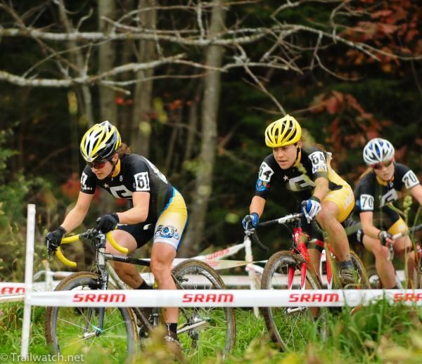 Andrea Smith (Ladies First Racing) executing a team time trial