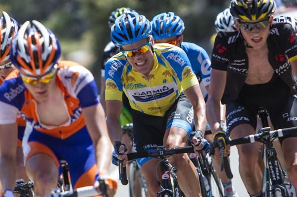 Dave Zabriskie (Garmin-Barracuda) tried hard to hold on to yellow today