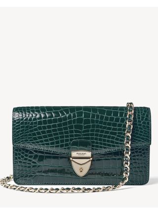 Mayfair 2 Clutch Bag Evergreen Patent Croc