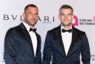 Russell Tovey and long-term partner Steve Brockman.