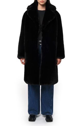 Steffi Long Recycled Polyester Pluche™ Faux Fur Coat