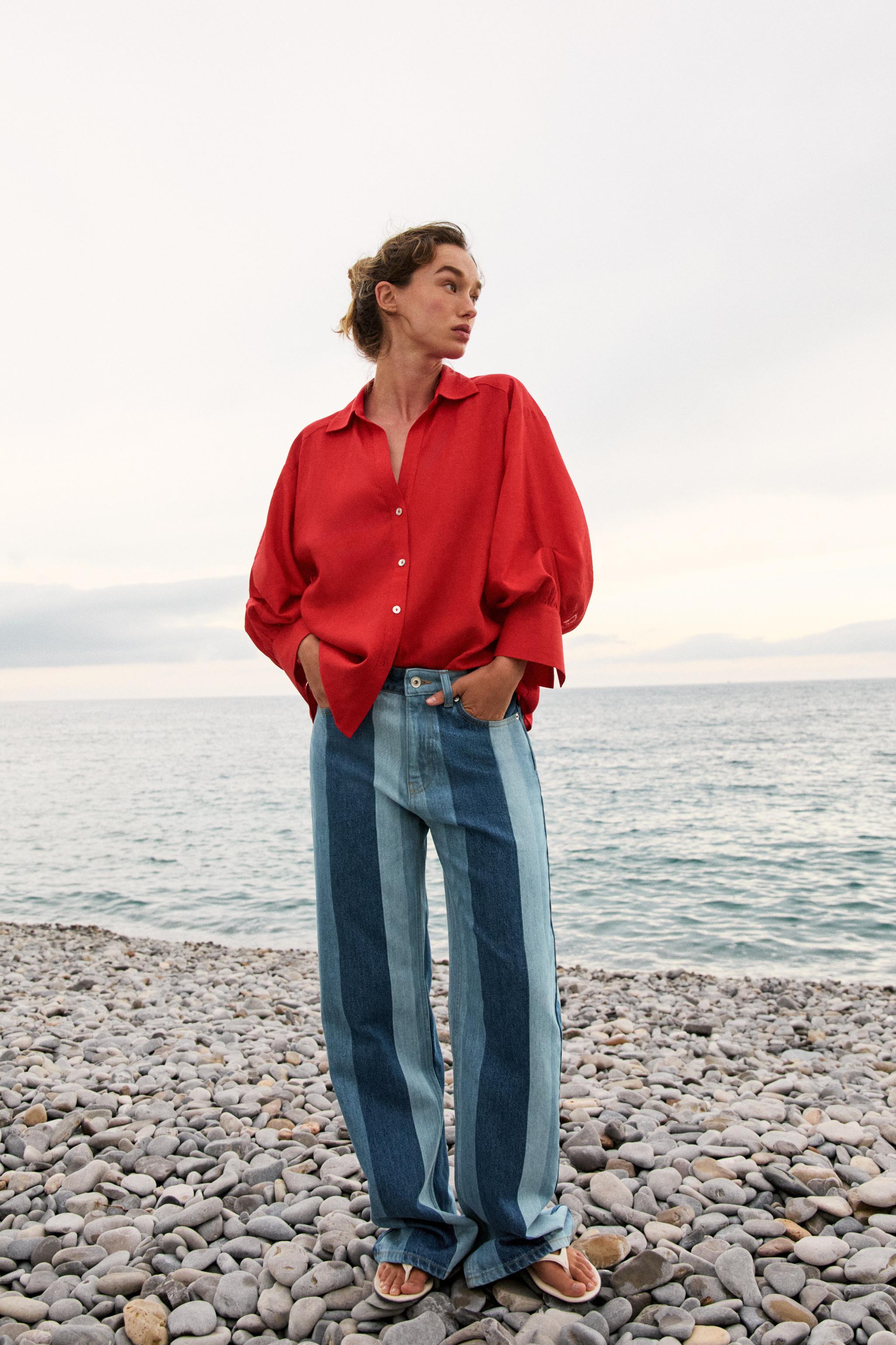 Z1975 Striped Straight Jeans