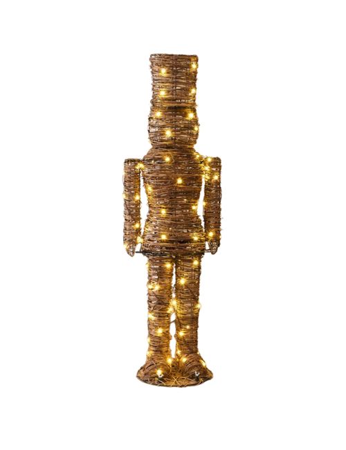 Pre-Lit Woven Nutcracker
