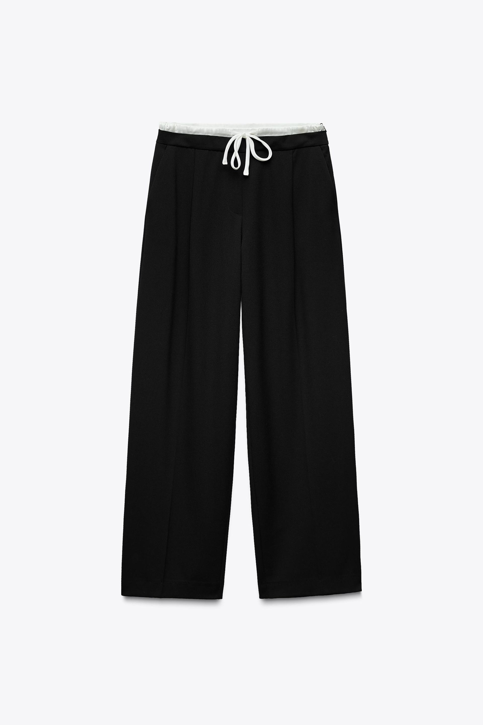 Double Waist Wide Leg Pants