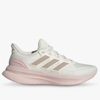 Pink and white running trainers by Adidas