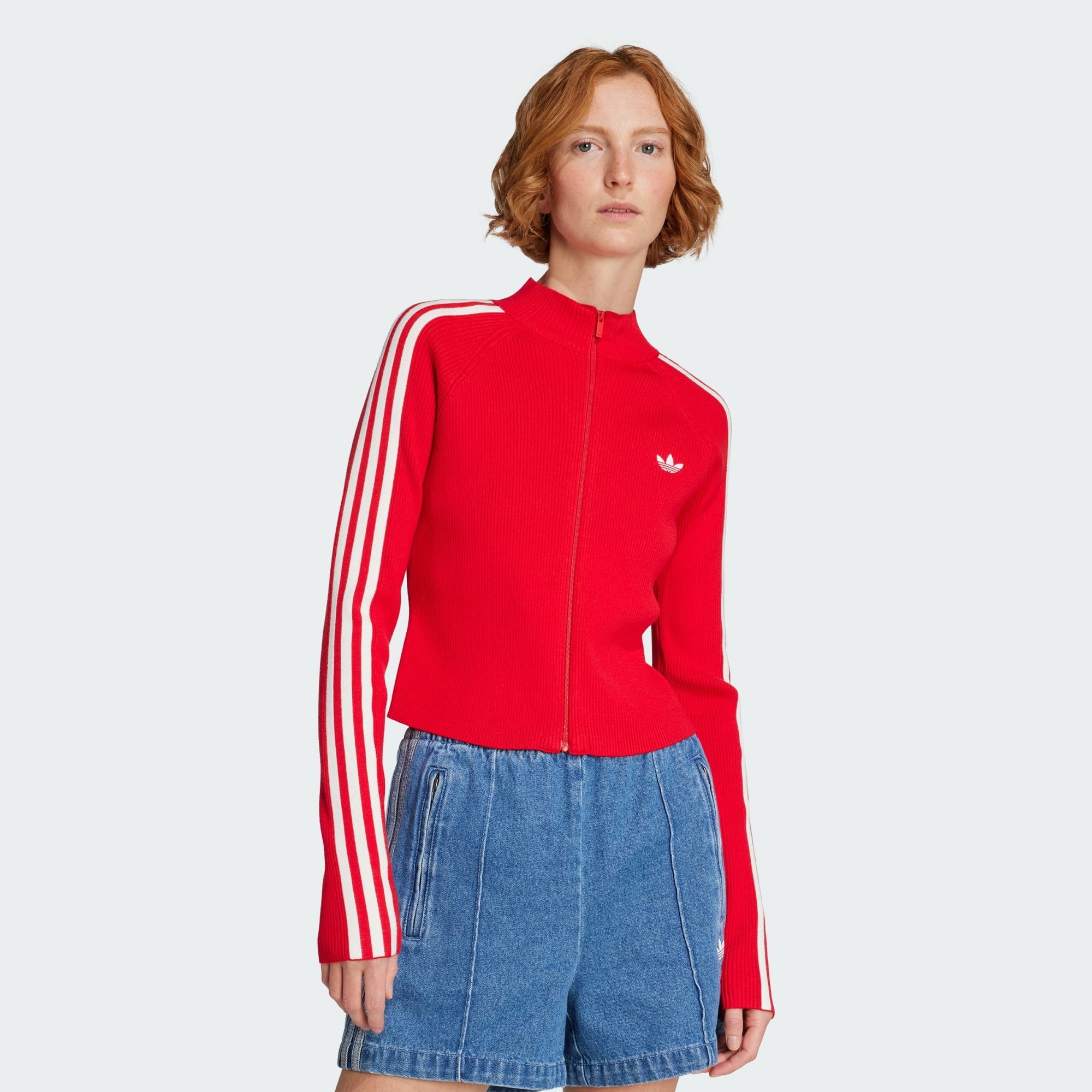 adidas, Adicolor 3-Stripes Slim Knit Track Top
