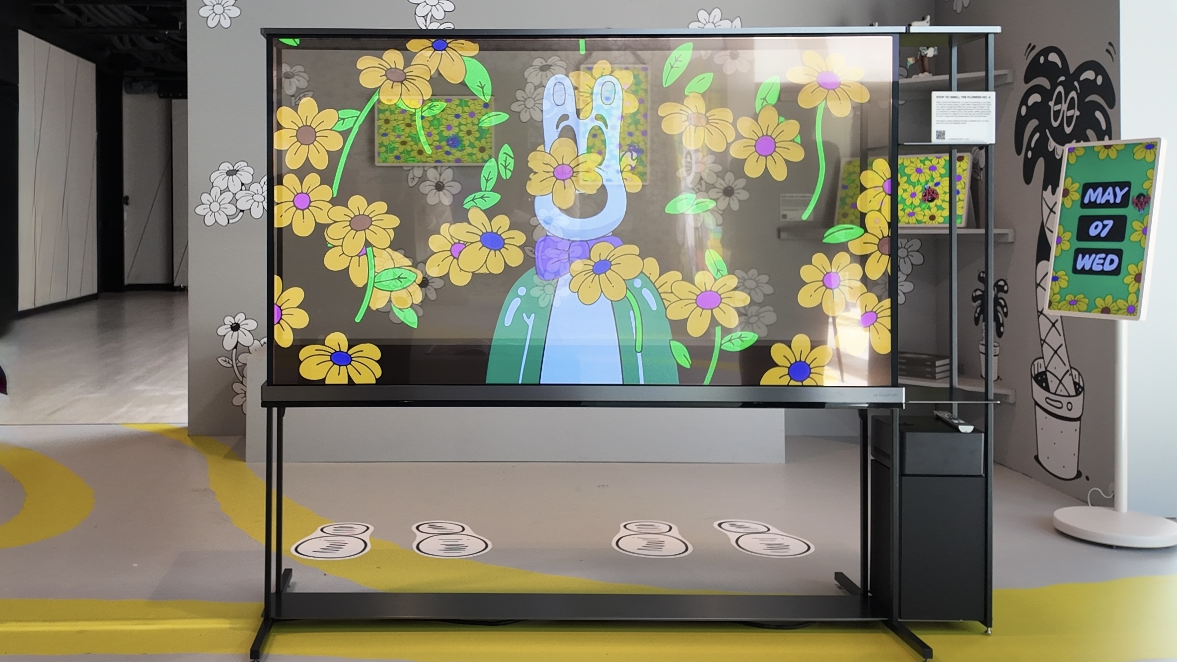 LG Signature OLED T with art by Steven Harrington
