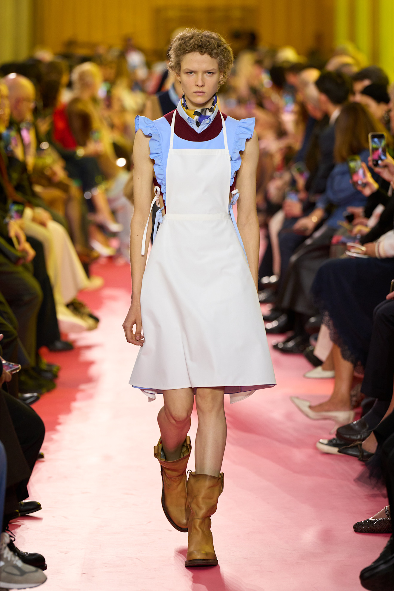 models on the Miu Miu Spring 2026 runway