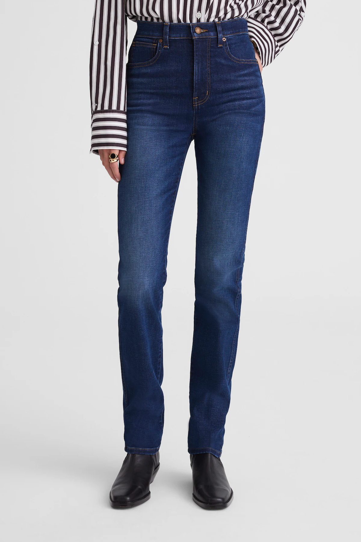 The Pencil Jean in Super Stretch Denim