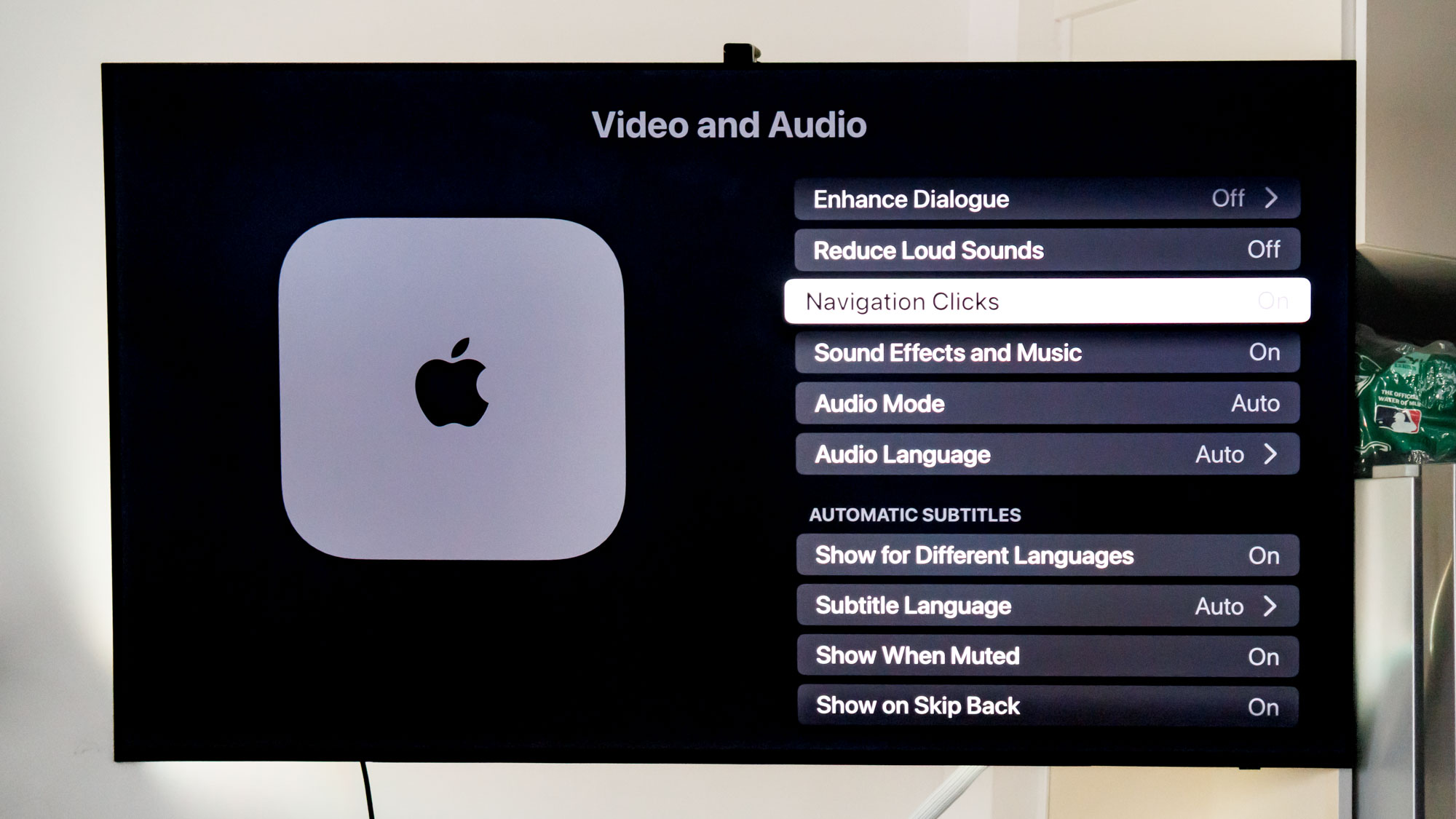 Apple TV 4K settings