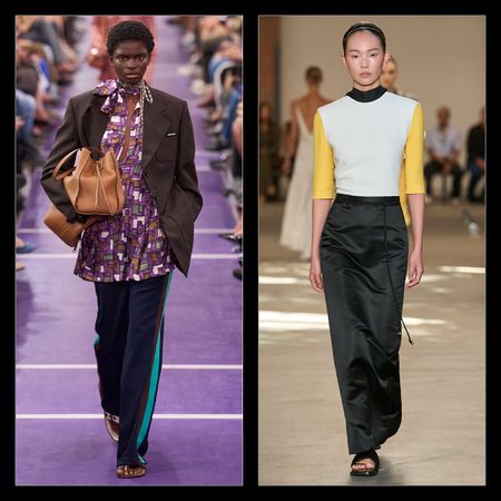 collage of S/S 27 runway images