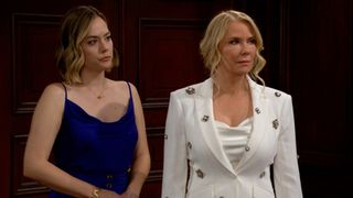 Hope (Annika Noelle) and Brooke (Katherine Kelly Lang) in The Bold and the Beautiful