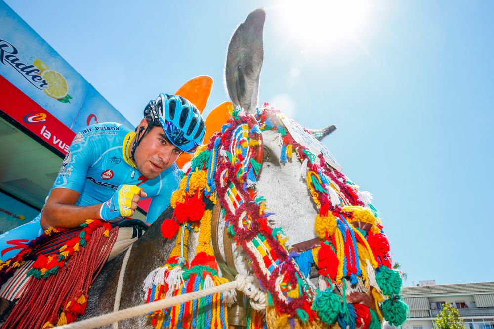 Mikel Landa (Astana) at the start of stage 3 at the Vuelta a Espana