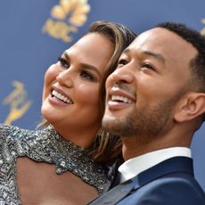 los angeles, ca september 17 chrissy teigen and john legend attend the 70th emmy awards at microsoft theater on september 17, 2018 in los angeles, california photo by axellebauer griffinfilmmagic