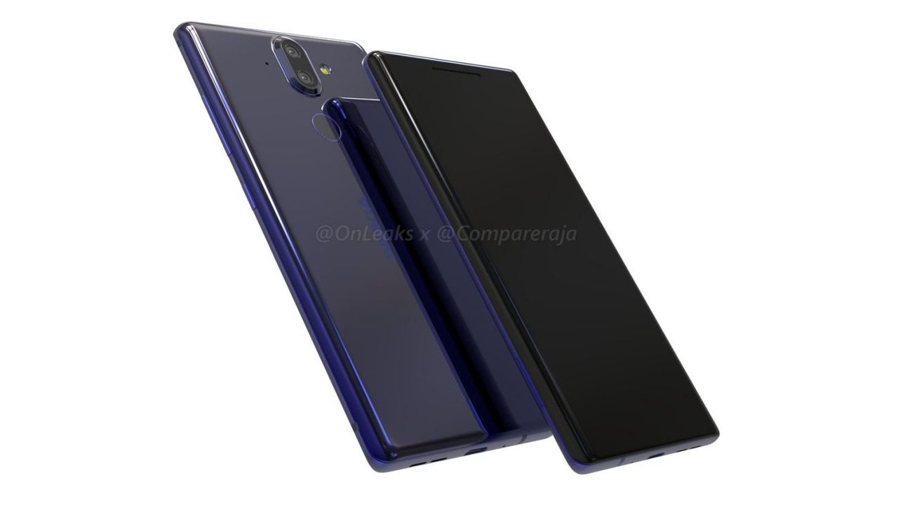 The Nokia 9 is expected to have a curved screen. Credit: @OnLeaks / CompareRaja