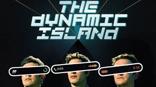 Parody of a Lonely Island album cover saying Dynamic Island, instead