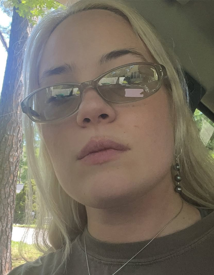 Liv Hamilton wearing Bonnie Clyde sunglasses.