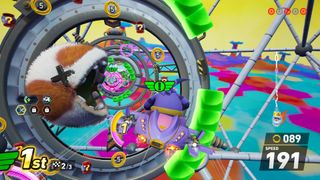 Big races through a Pac-Man lap in Sonic Racing: CrossWorlds