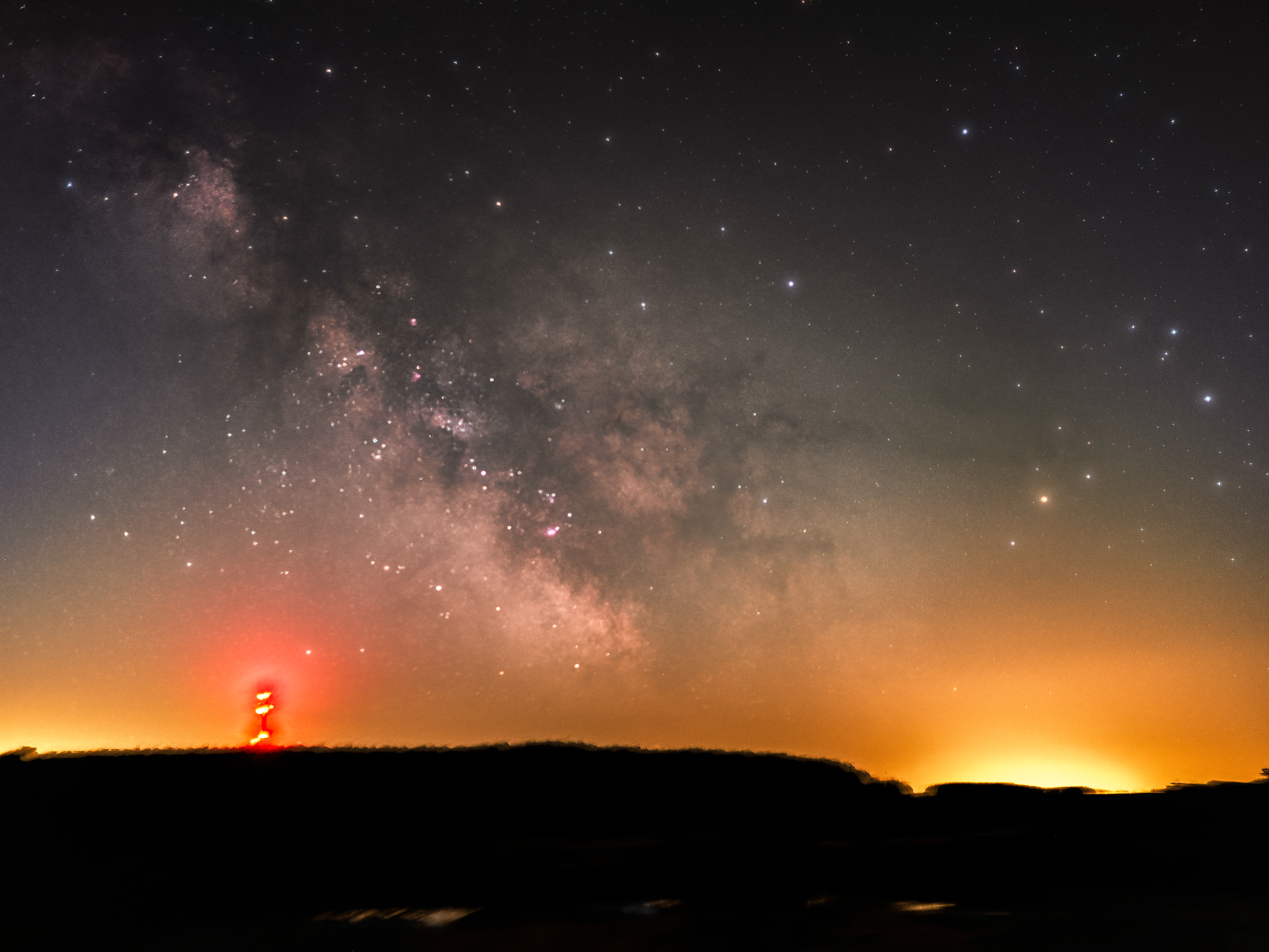 Sample images of Milky Way shot with OM System OM-3 Astro camera