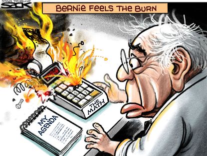 Political Cartoon U.S. Bernie Campaign