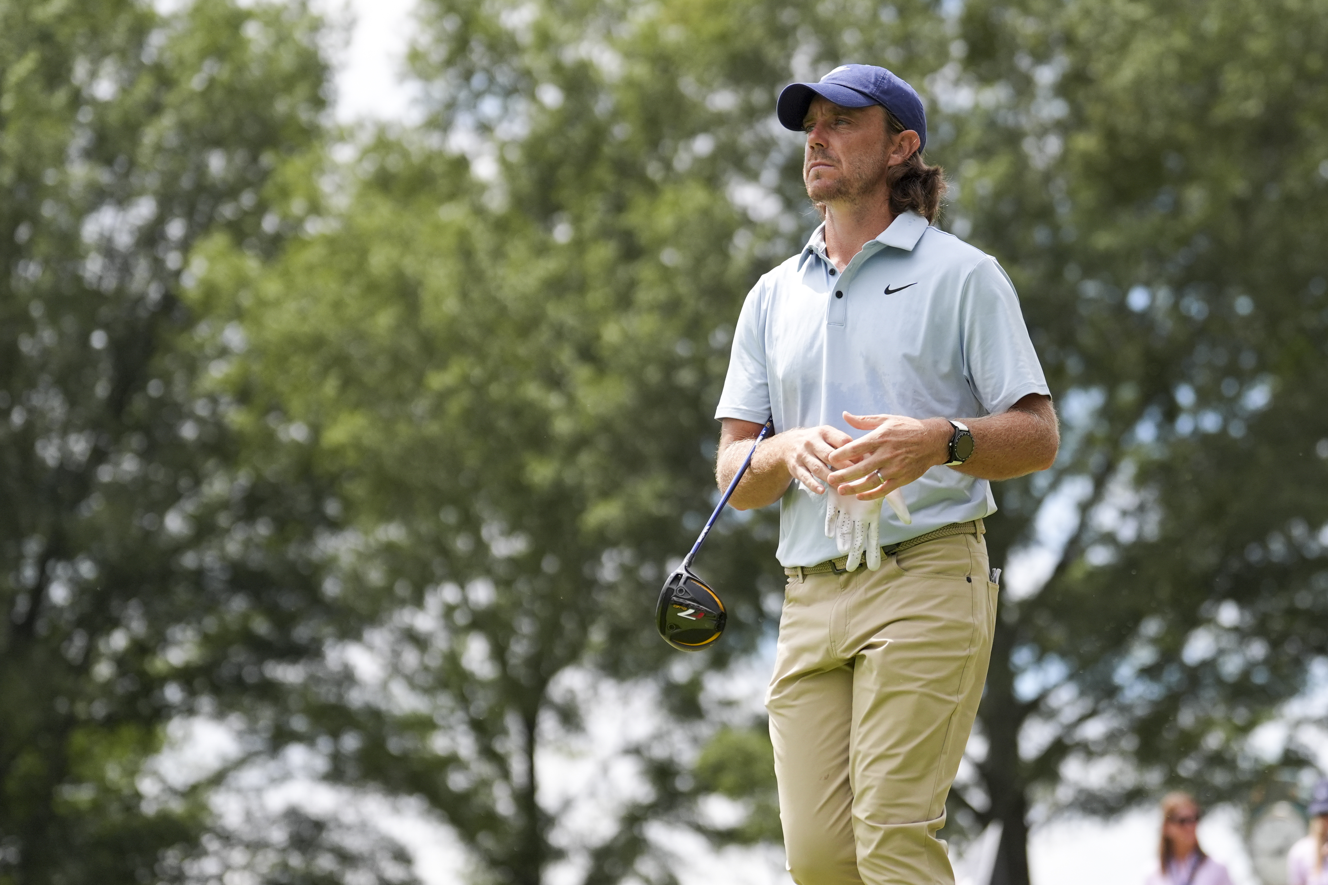 Tommy Fleetwood with his TaylorMade R7 Quad mini driver