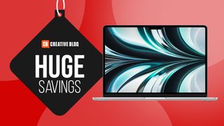 The MacBook Air (M2) is set next to text: 'Huge savings'. 