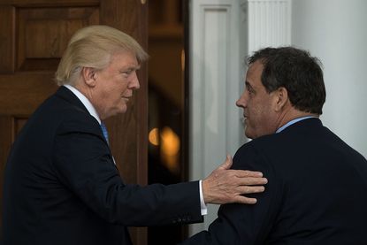 Chris Christie meets with Donald Trump in New Jersey on Nov. 20