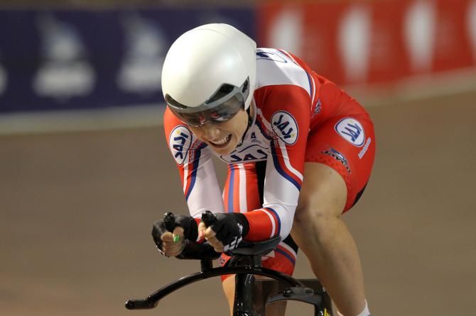 Annette Edmonson giving it her all