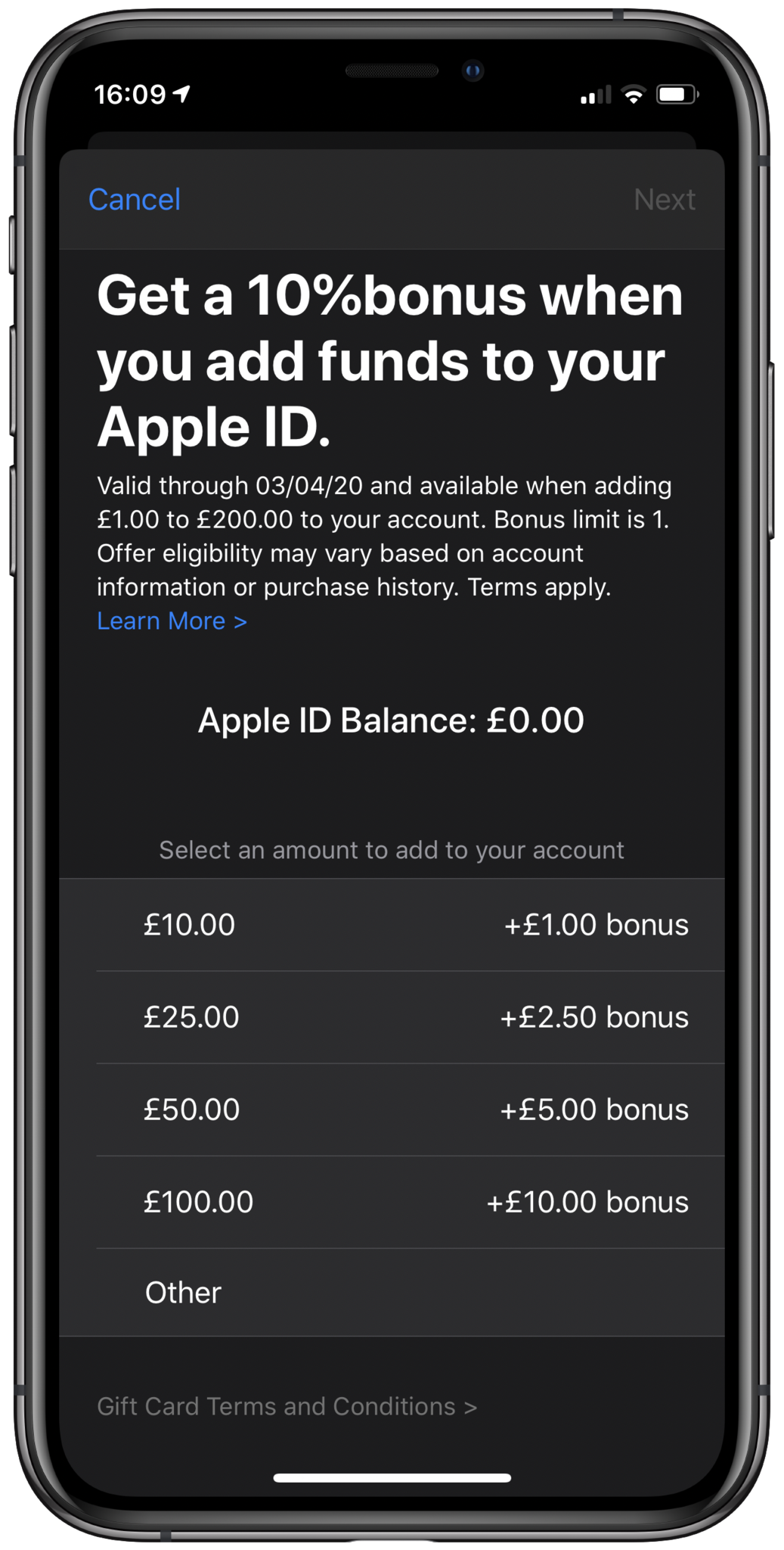 how to get money off your apple id