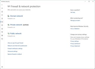 Firewall & network protection