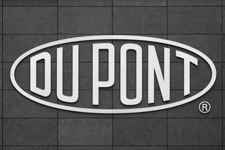 Dupont sign on a gray background