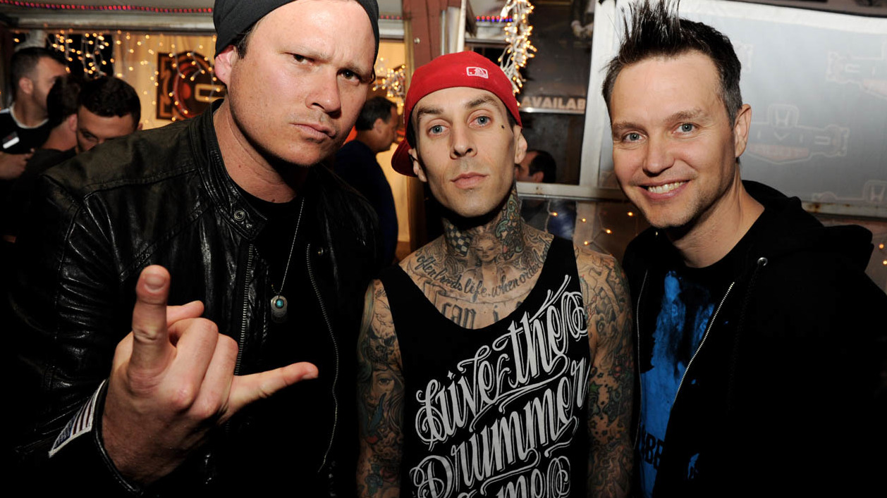 Tom DeLonge, Travis Barker and Mark Hoppus