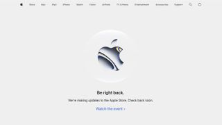 Screenshot of the Apple store website