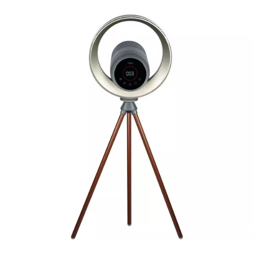 VYBRA, Vybra Halo Vs001h Smart 2-In-1 Air Purifier & Fan - Grey & Brown