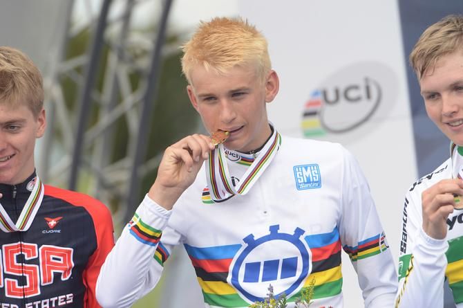 Lennard Kamna (Germany) the 2014 Junior world time trial champion