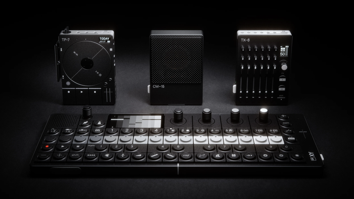 Teenage Engineering's TX-6, TP-7 and CM-15 are back in black